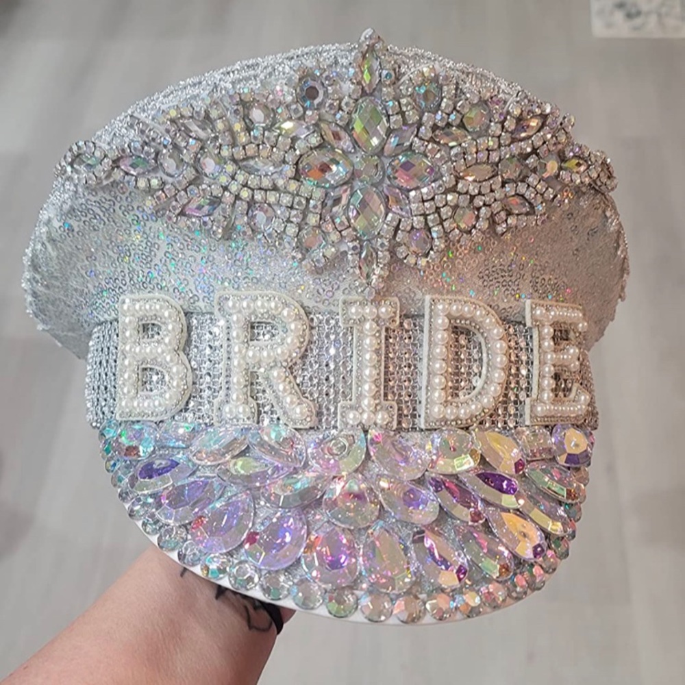 Bride hat. Amazing for bachelorette party or as a prop for wedding night.